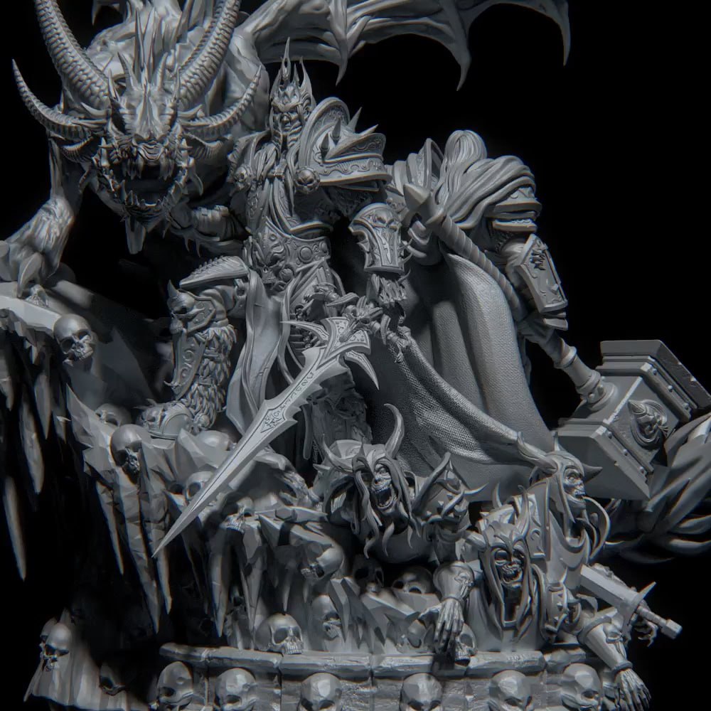 anton rabarskyi arthas lich king diorama
