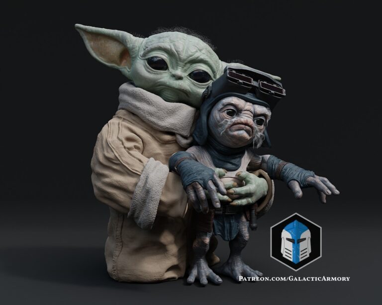 babu and grogu – pose 1