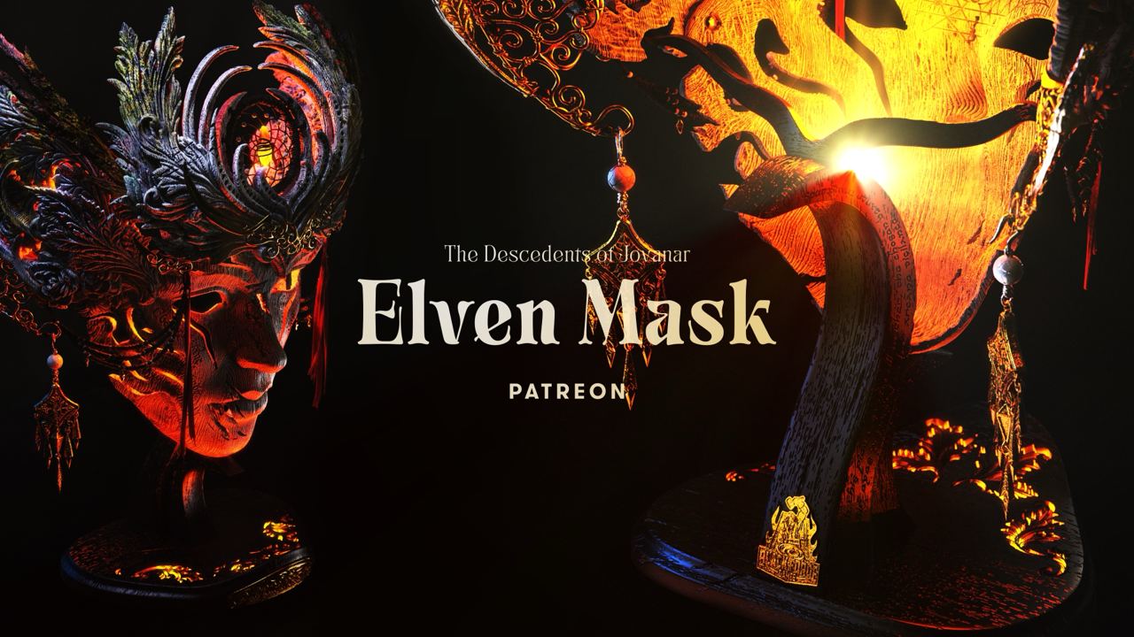 black forge elven mask