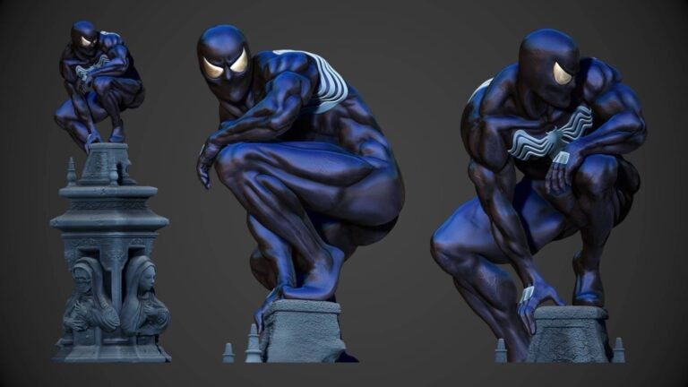 black suit spider man