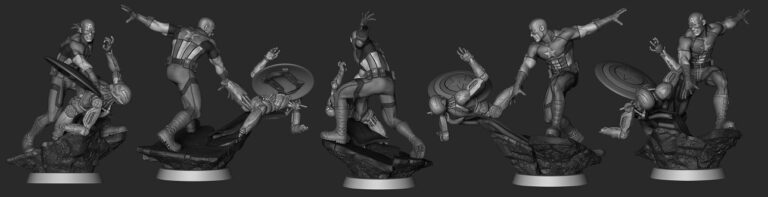 captain america – atv digital sculptures