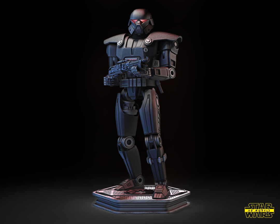 dark trooper sculpture – star wars
