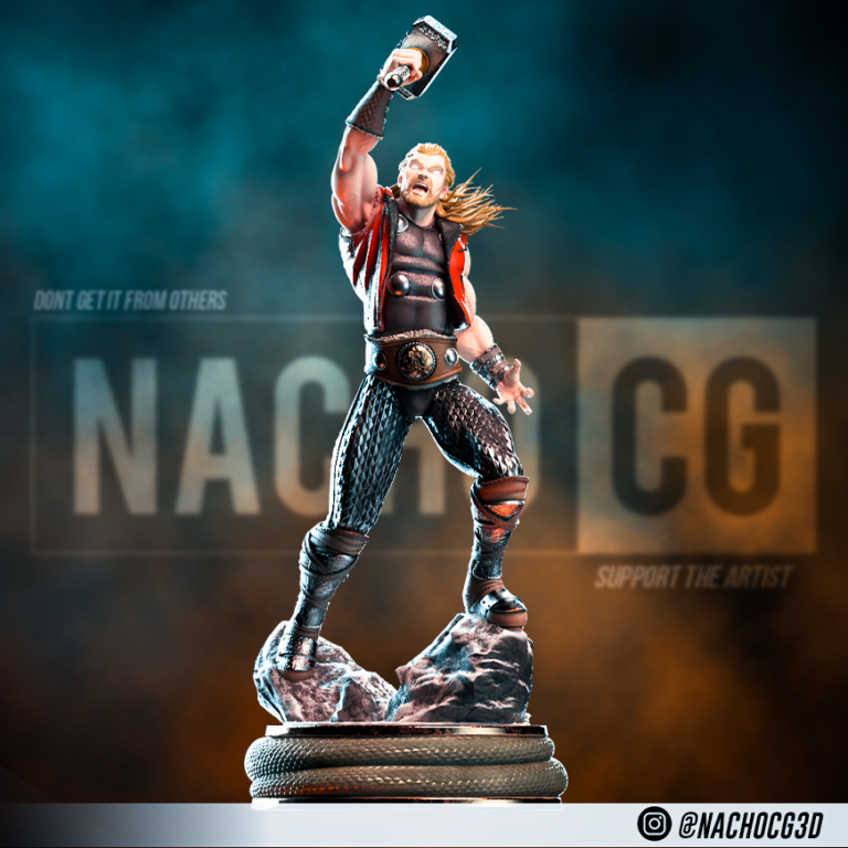 fan art thor statue