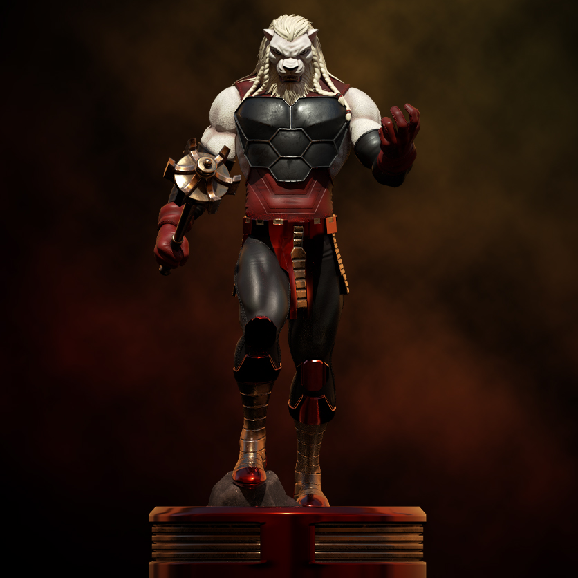 fanart battle beast statue