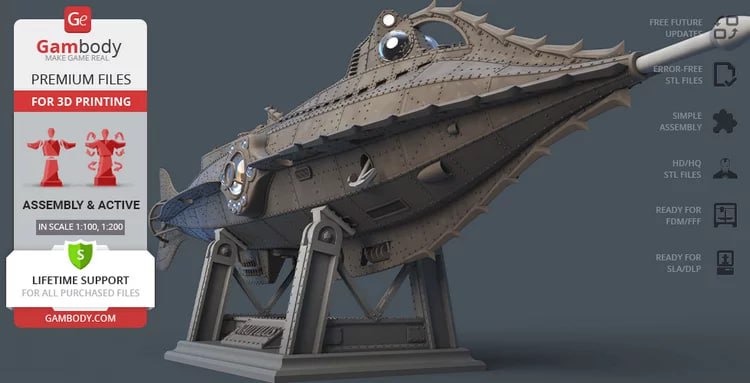 gambody nautilus submarine