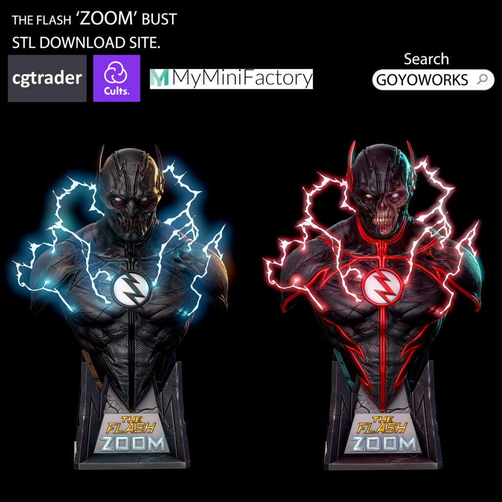 goyoworks the flash villain zoom bust