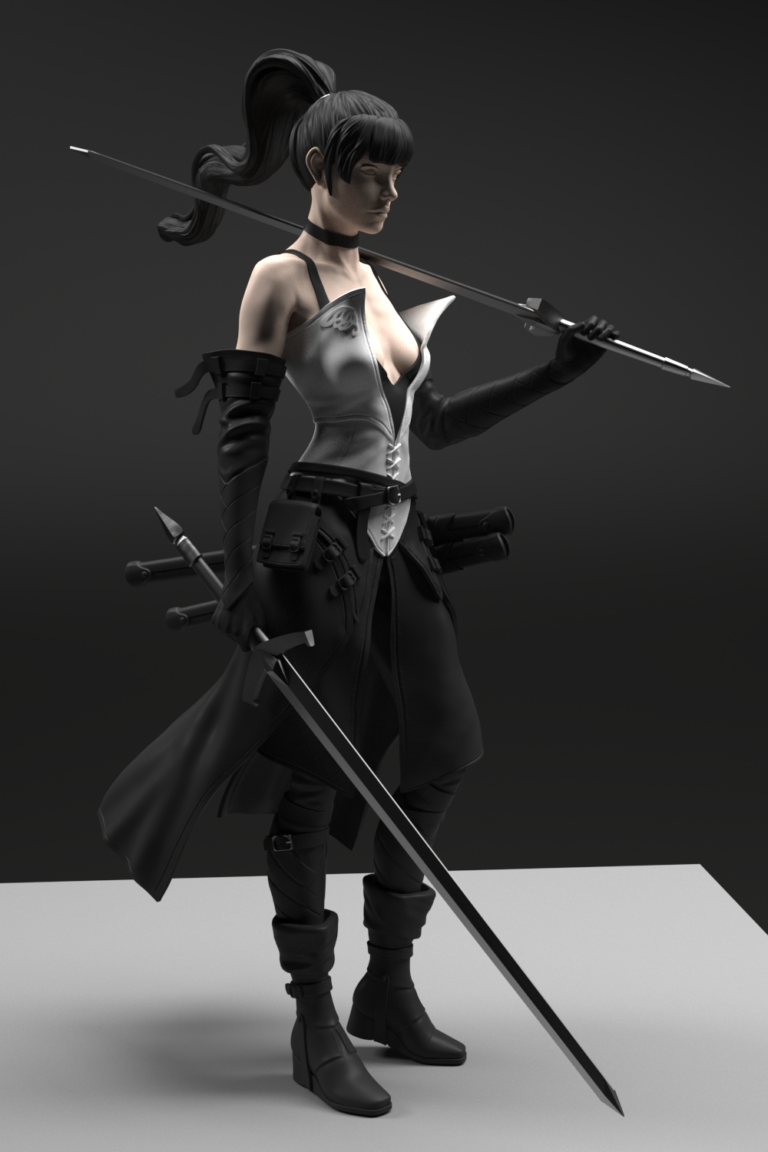 Gsculpt Art Shiwa Sword Master 2 768x1152