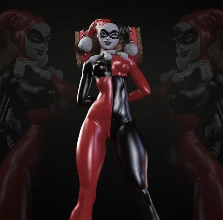 Harley Quinn Classic 3DFanart 768x757