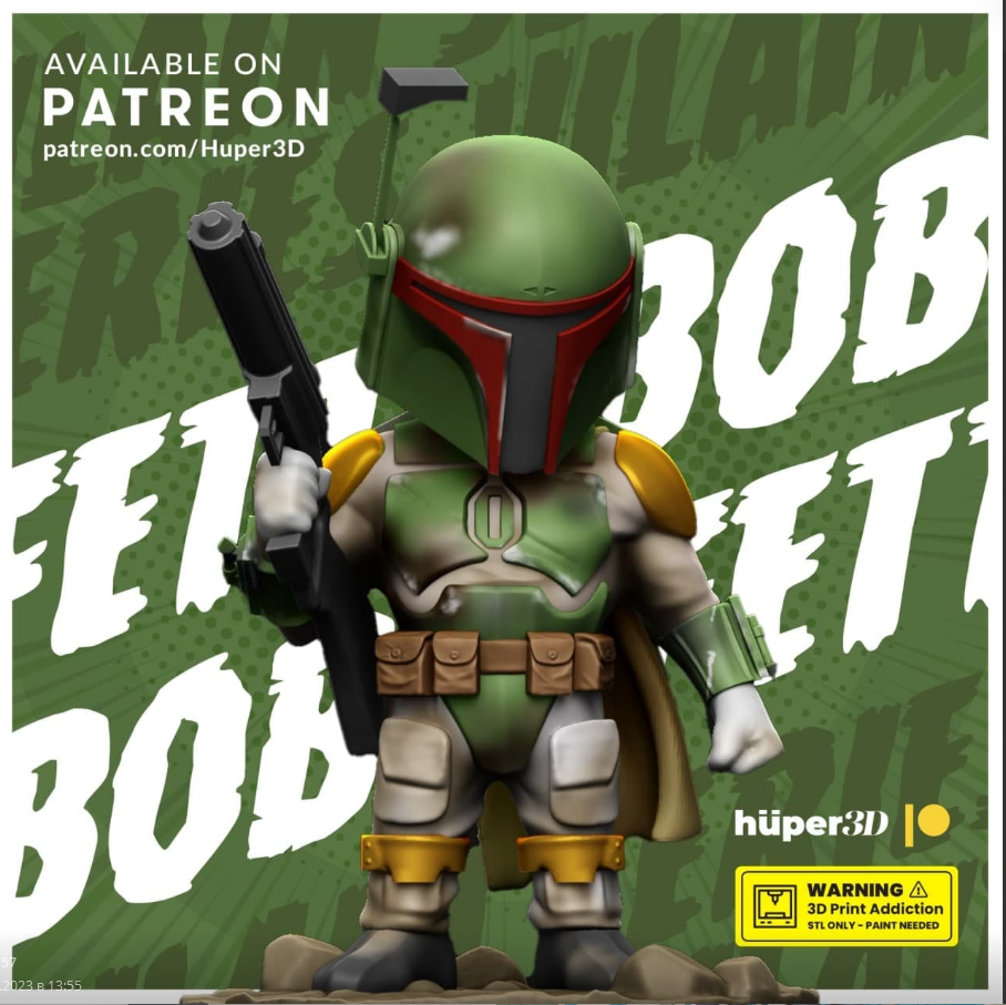 hüper3d boba fett v1