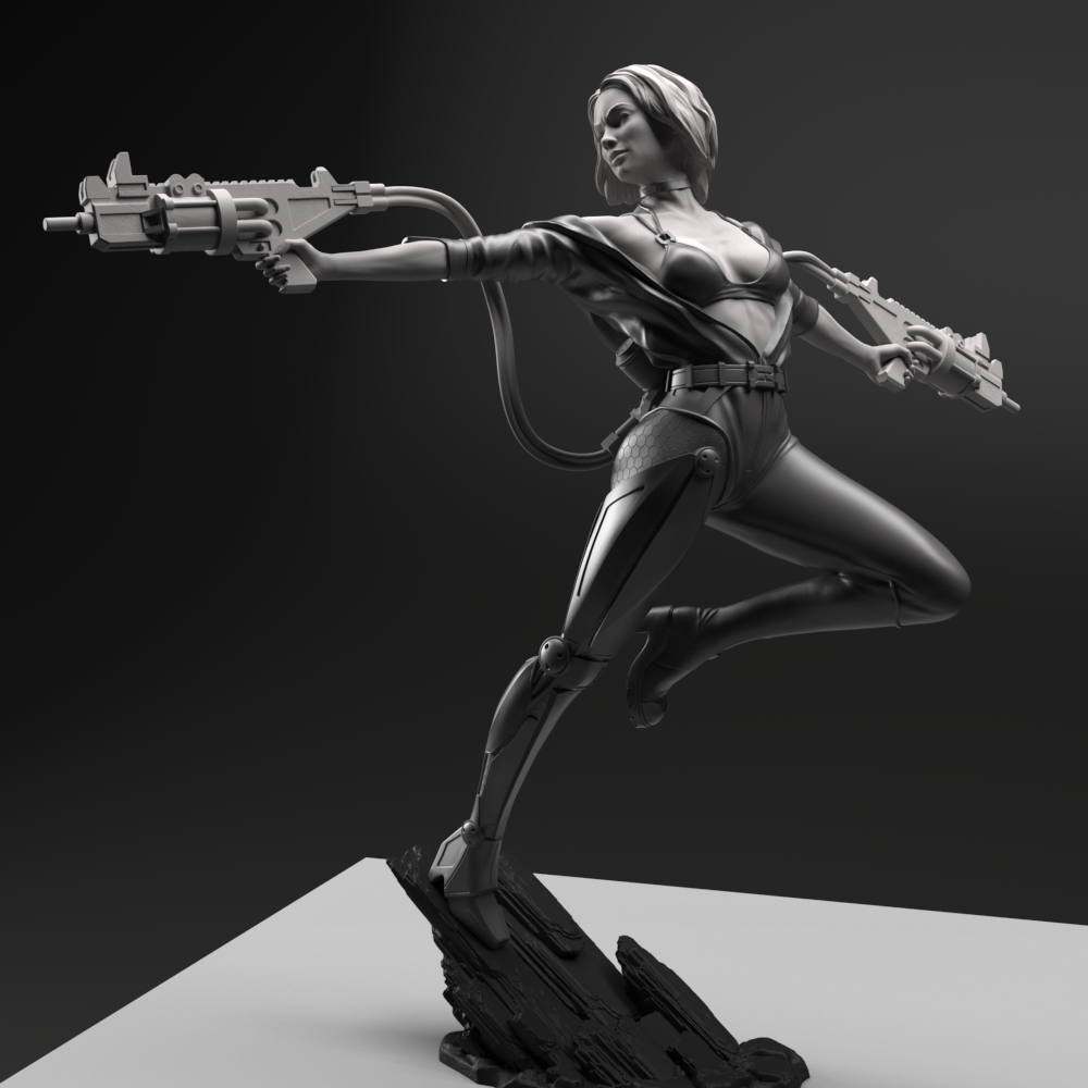 Lea The Double Gunner Gsculpt Art