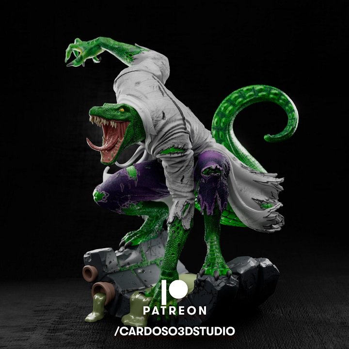 lizard statue