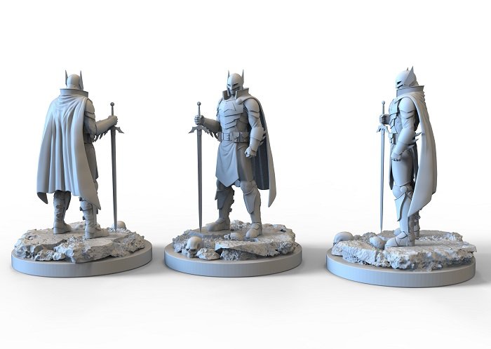 medieval batman statue