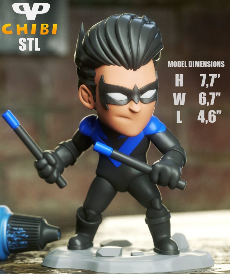 nightwing chibi