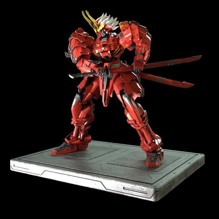 shingen takeda gundam statue