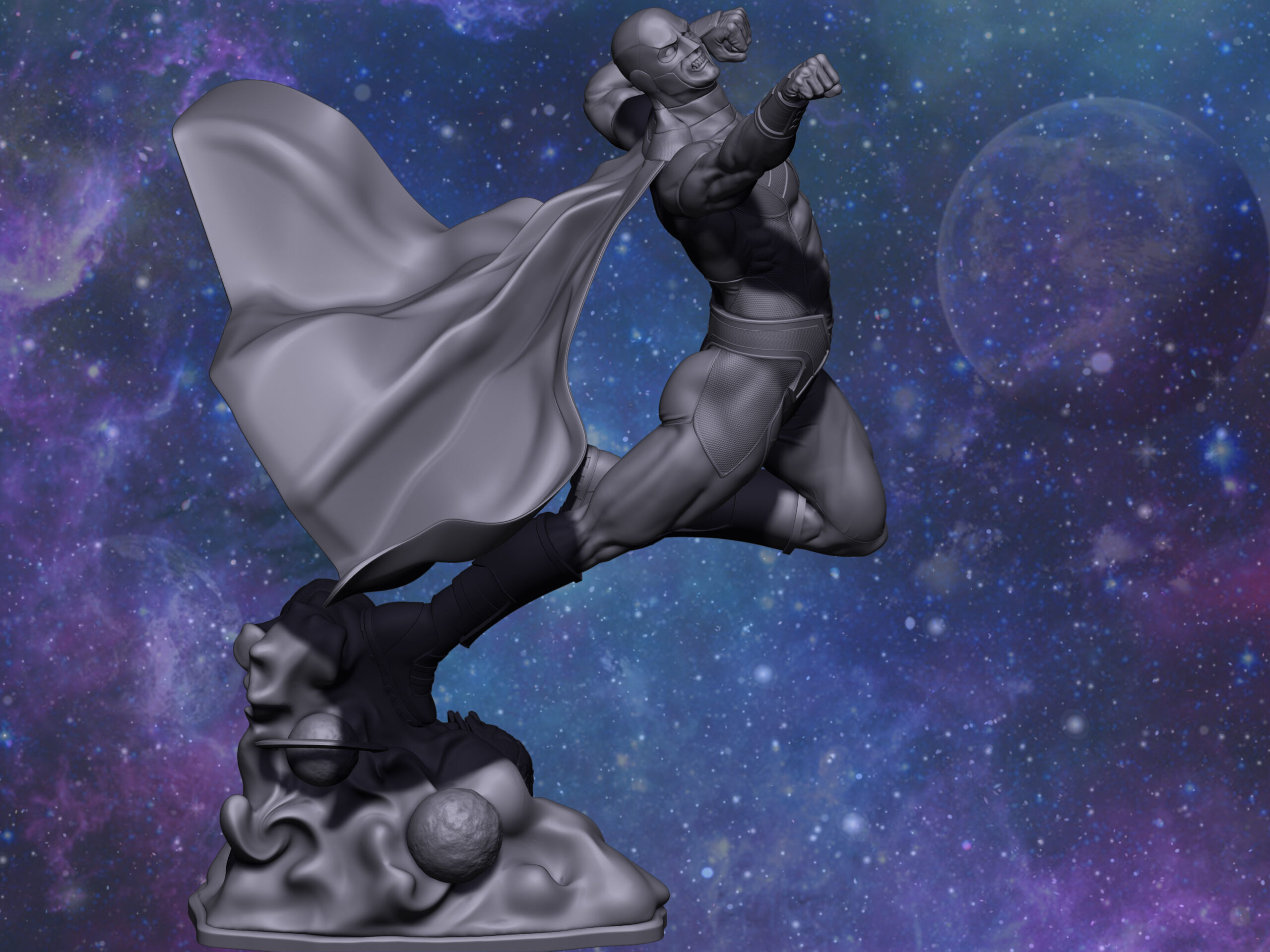 space ghost statue