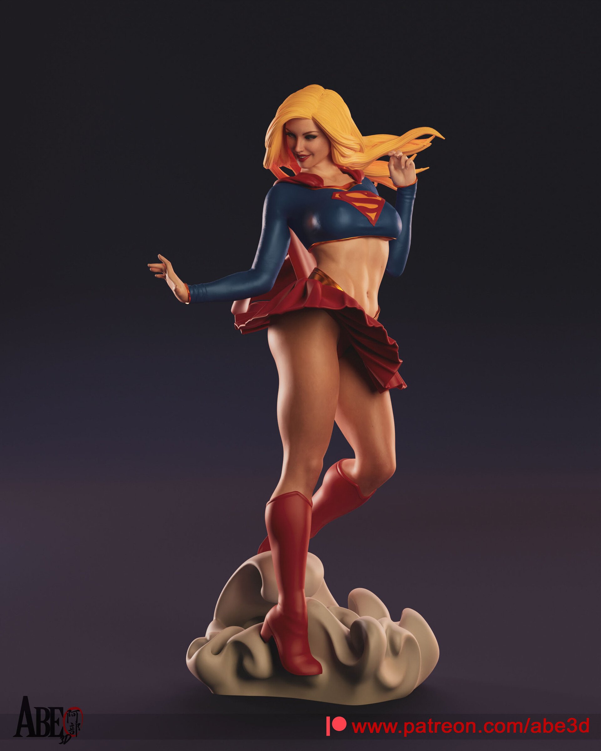 abe3d supergirl poster