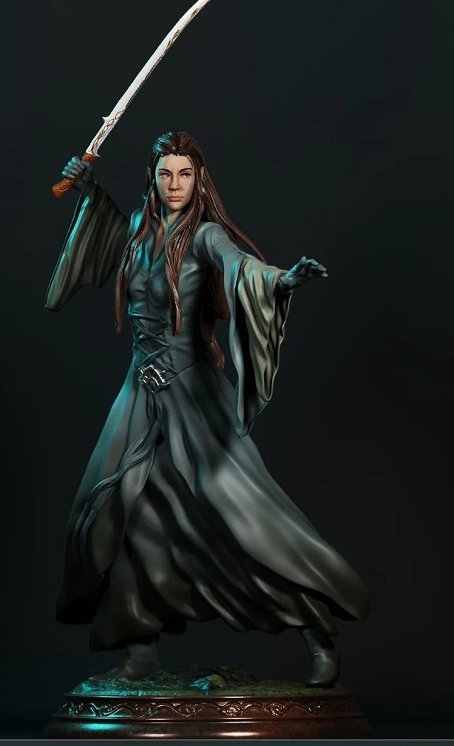 ca 3d studios arwen lord of rings statue standart and nsfw version(1)