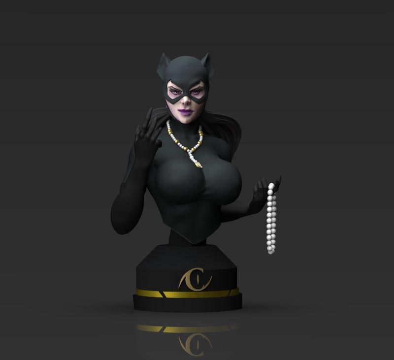 catwoman bust by cgpyro