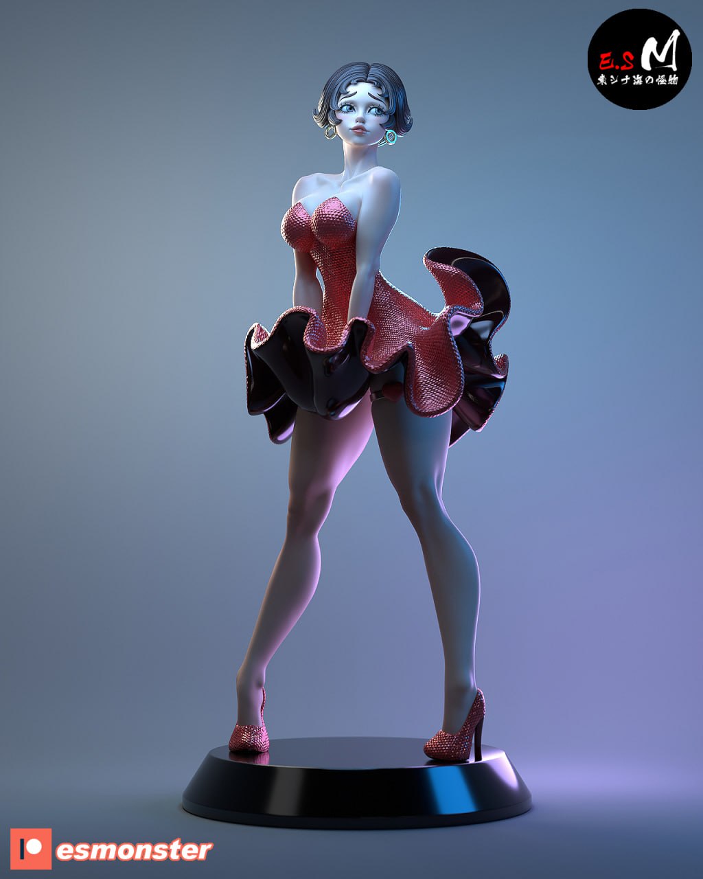e.s monster mini fan betty boop (2)