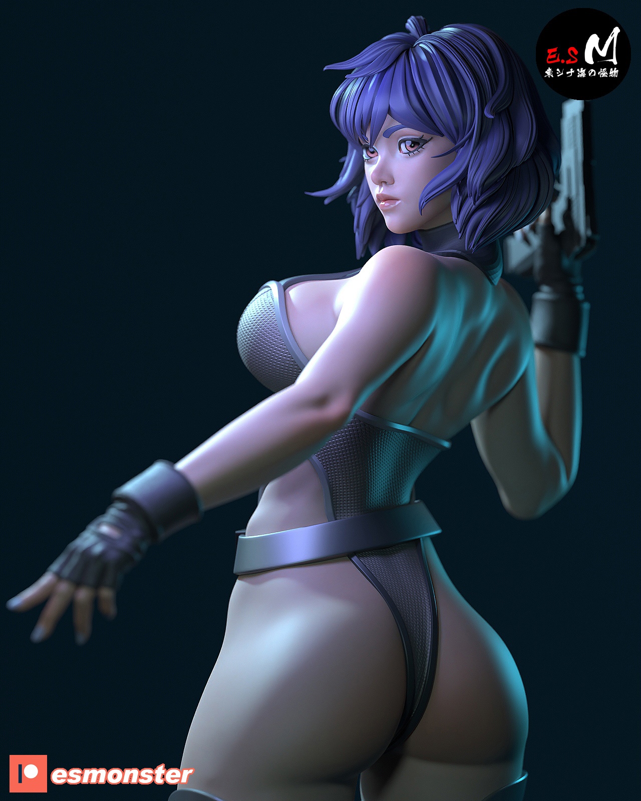 e.s monster mini fan motoko