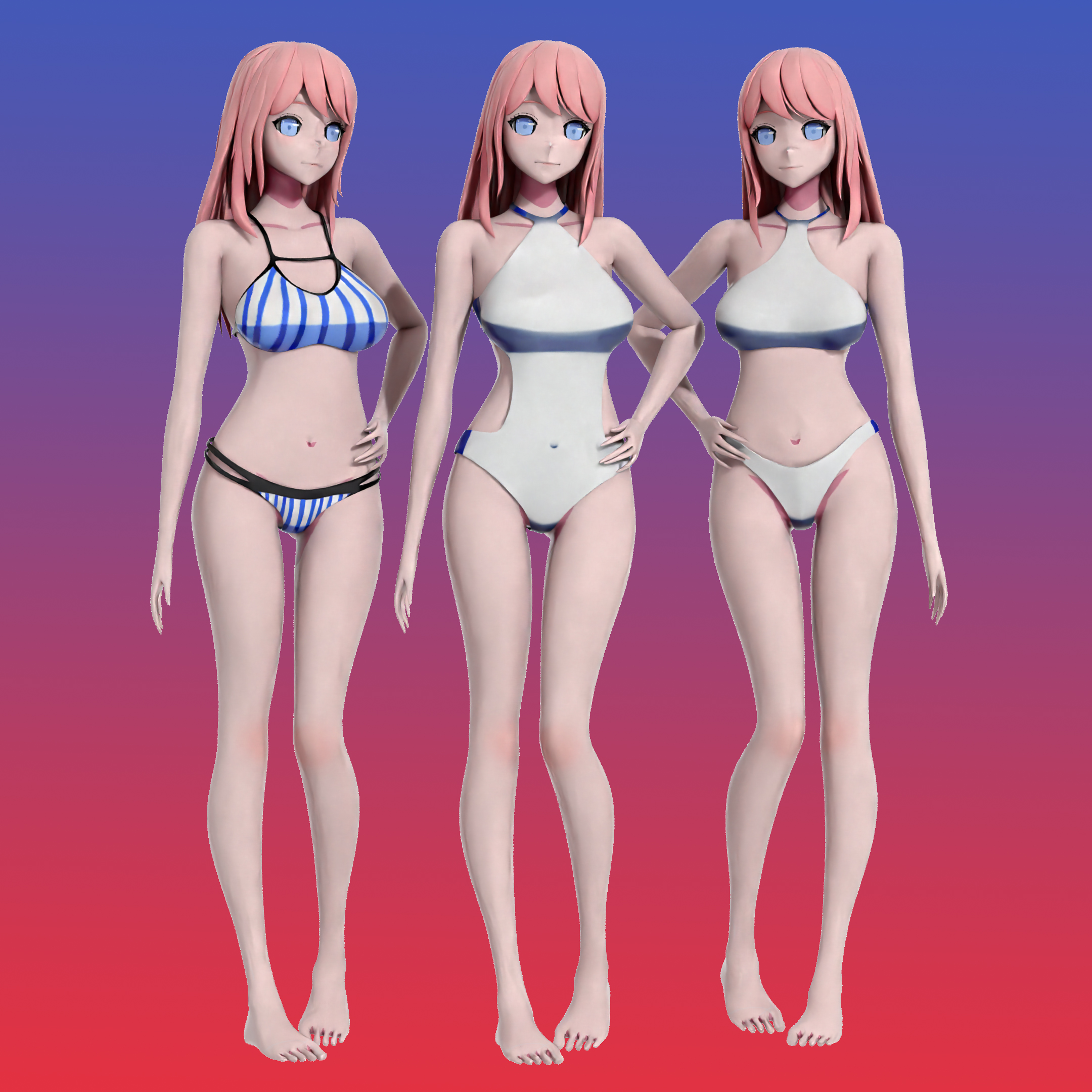 girl 006 and aria and aiko