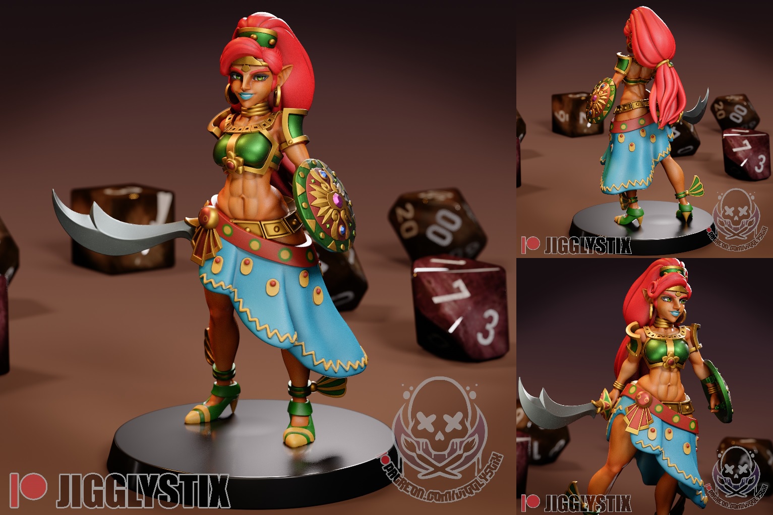jigglystix desert warrior woman