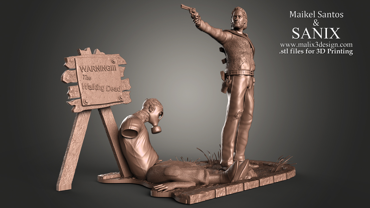 malix3d the walking dead full diorama 9