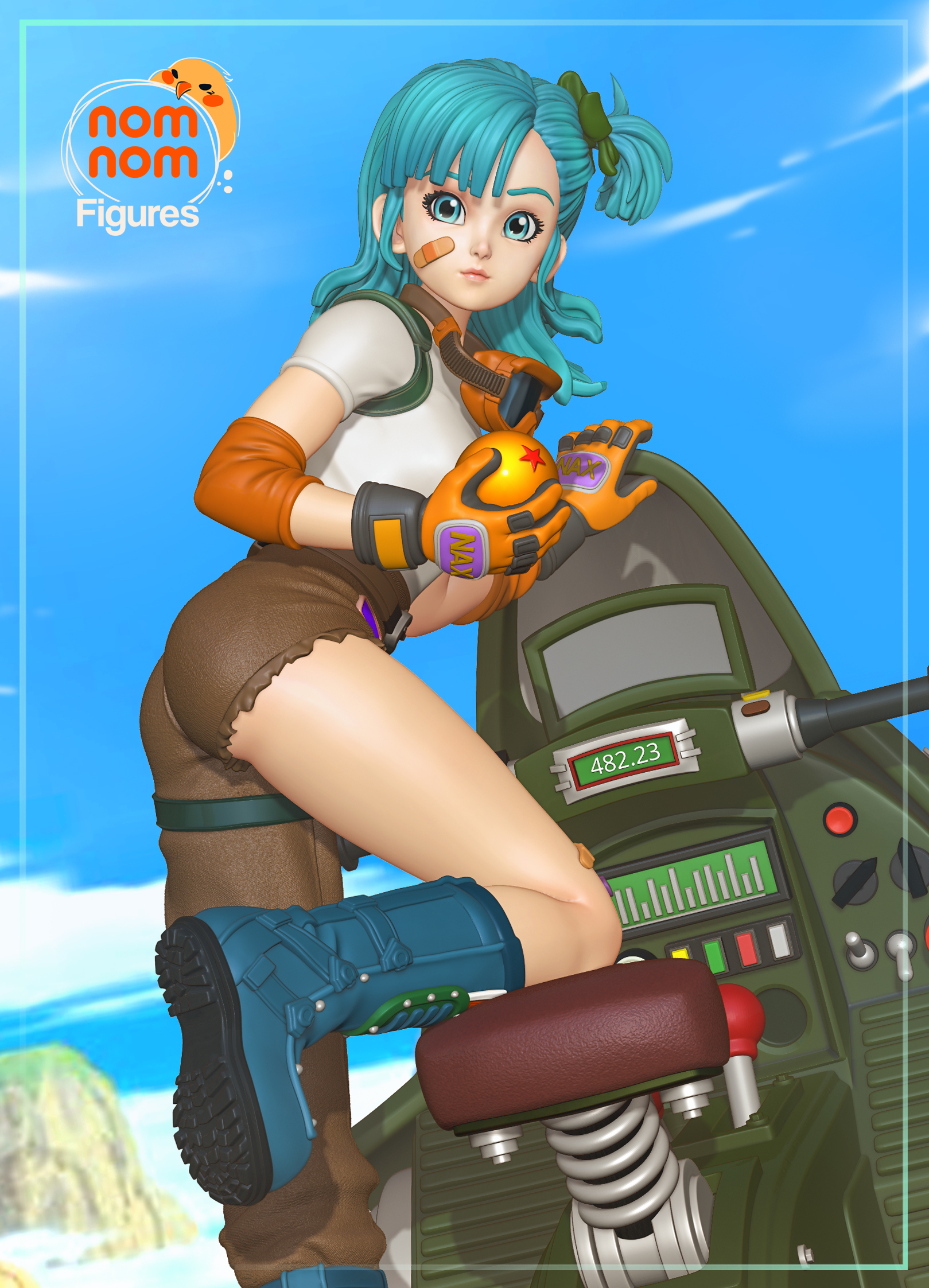 nomnom figures bulma from dragon ball