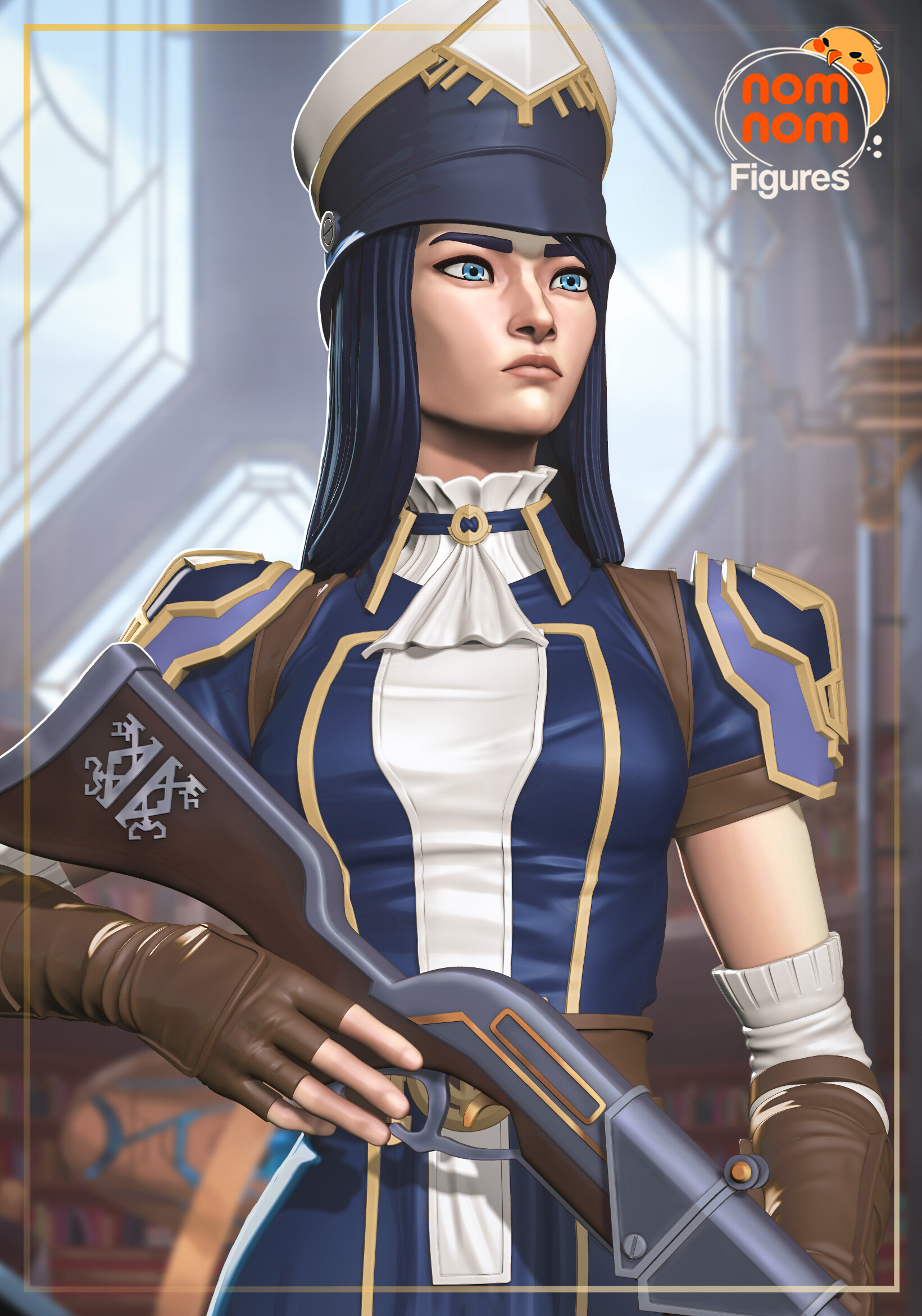 nomnom figures caitlyn from arcane