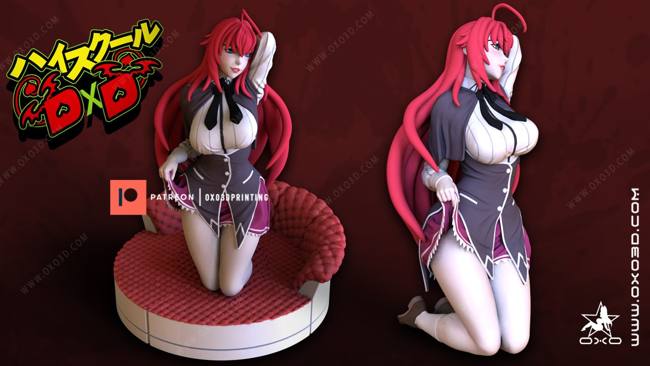 oxo3d rias gremory standard and nsfw