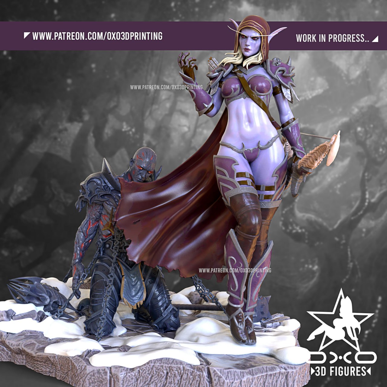 oxo3d sylvanas bolvar 2