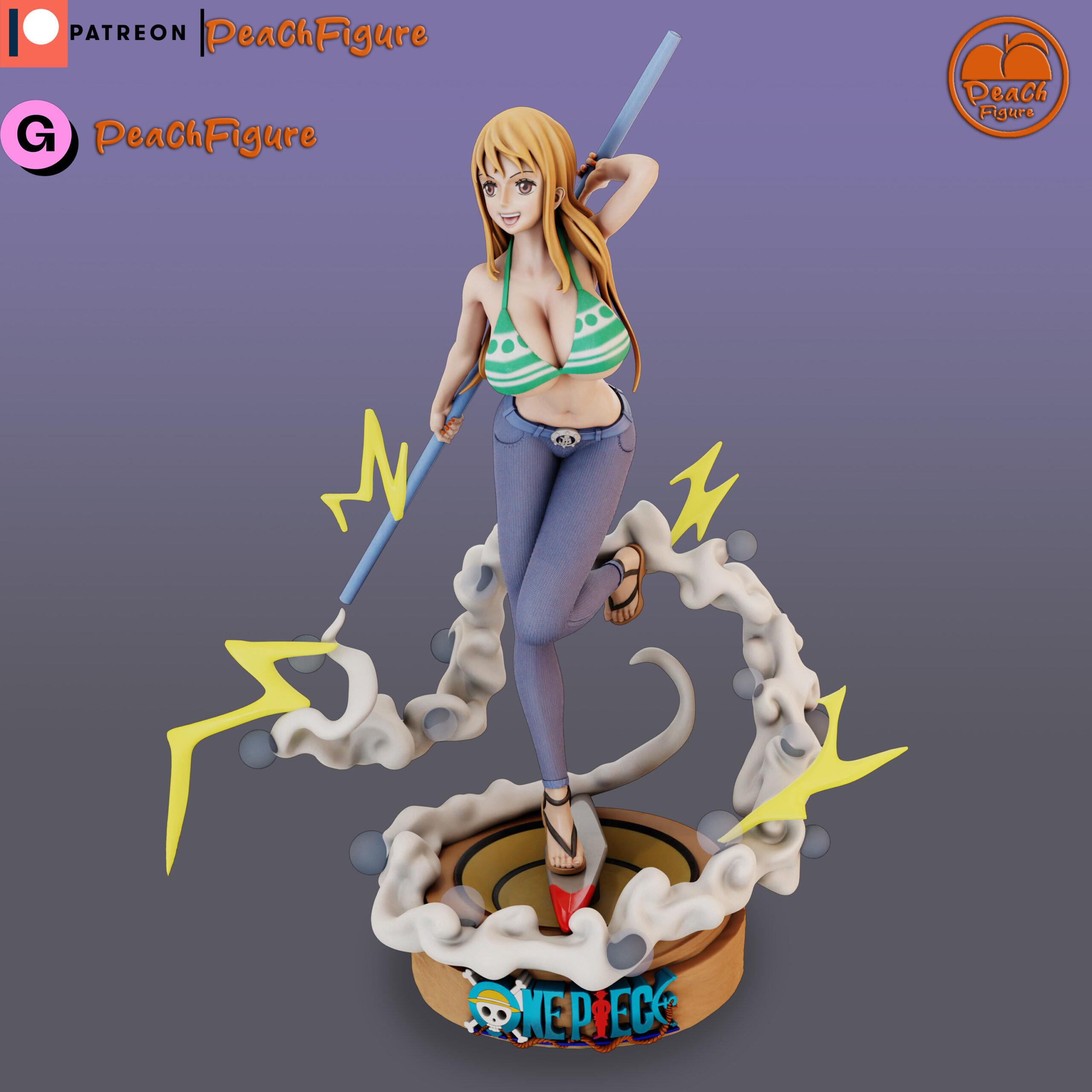 peach figure nami one piece sfw+nsfw