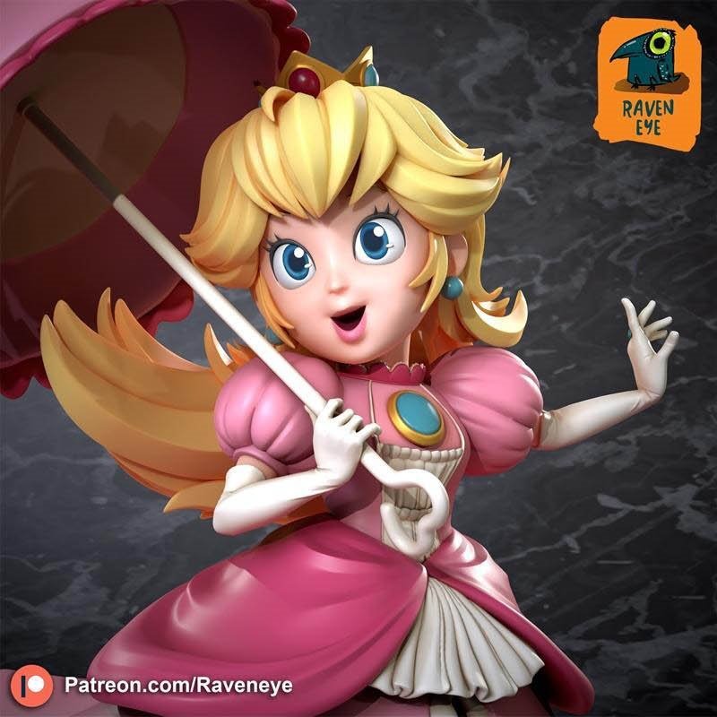 raven eye princess peach