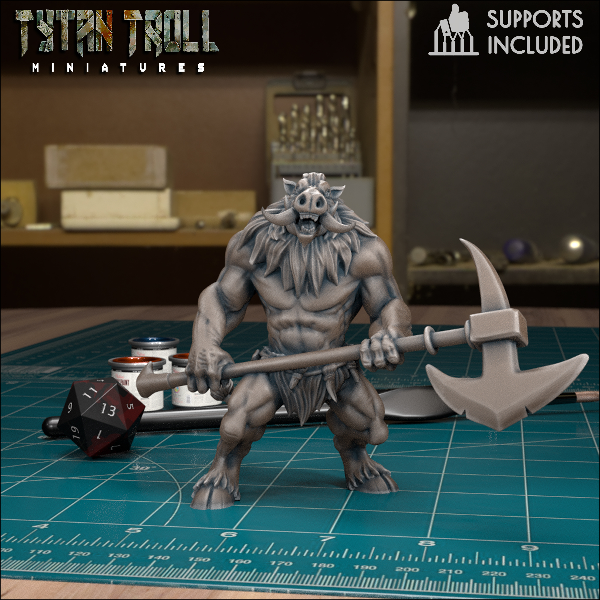 tytantroll miniatures wereboar