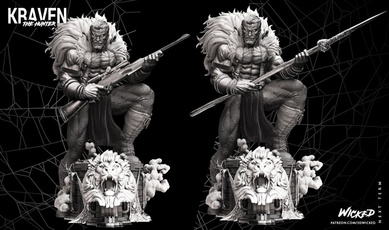 wicked kraven statue