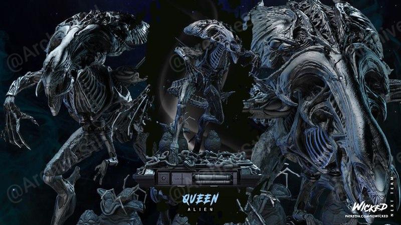 wicked queen alien statue 600mm (non supported)