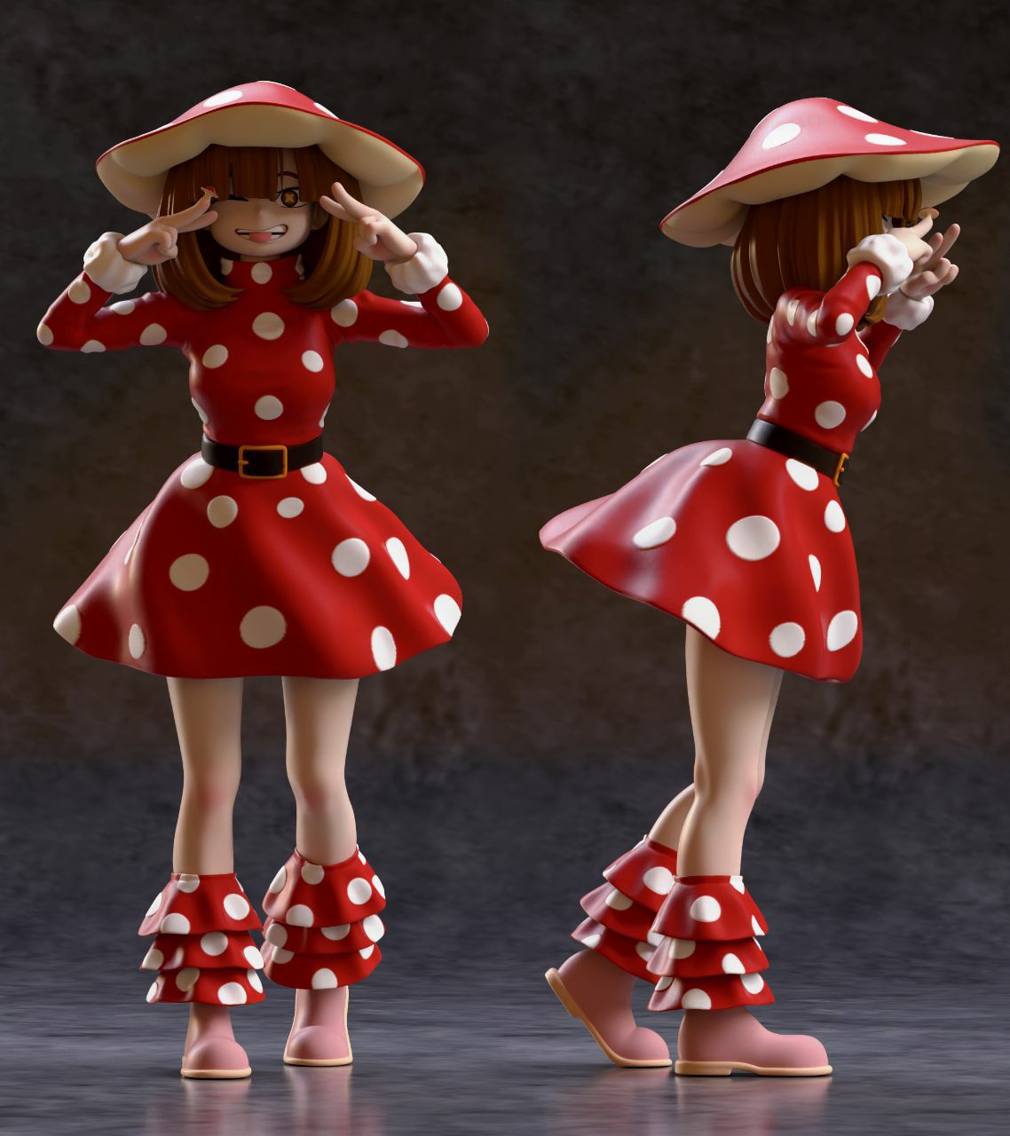 bley 3d arts kinoko komori (boku no hero)