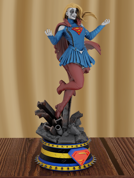 brunoart3d supergirl infected 3.