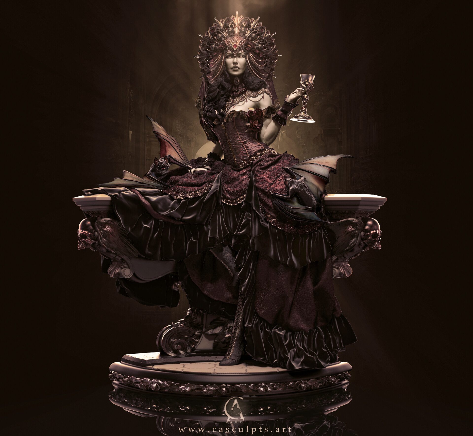 ca sculpts isobel the matriarch