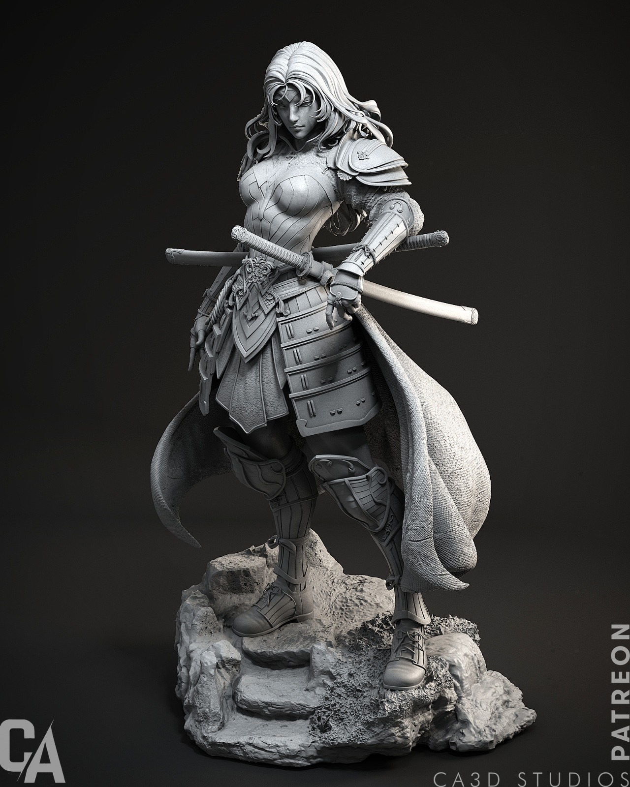 ca 3d studios samurai wonder woman (1 6 scale)