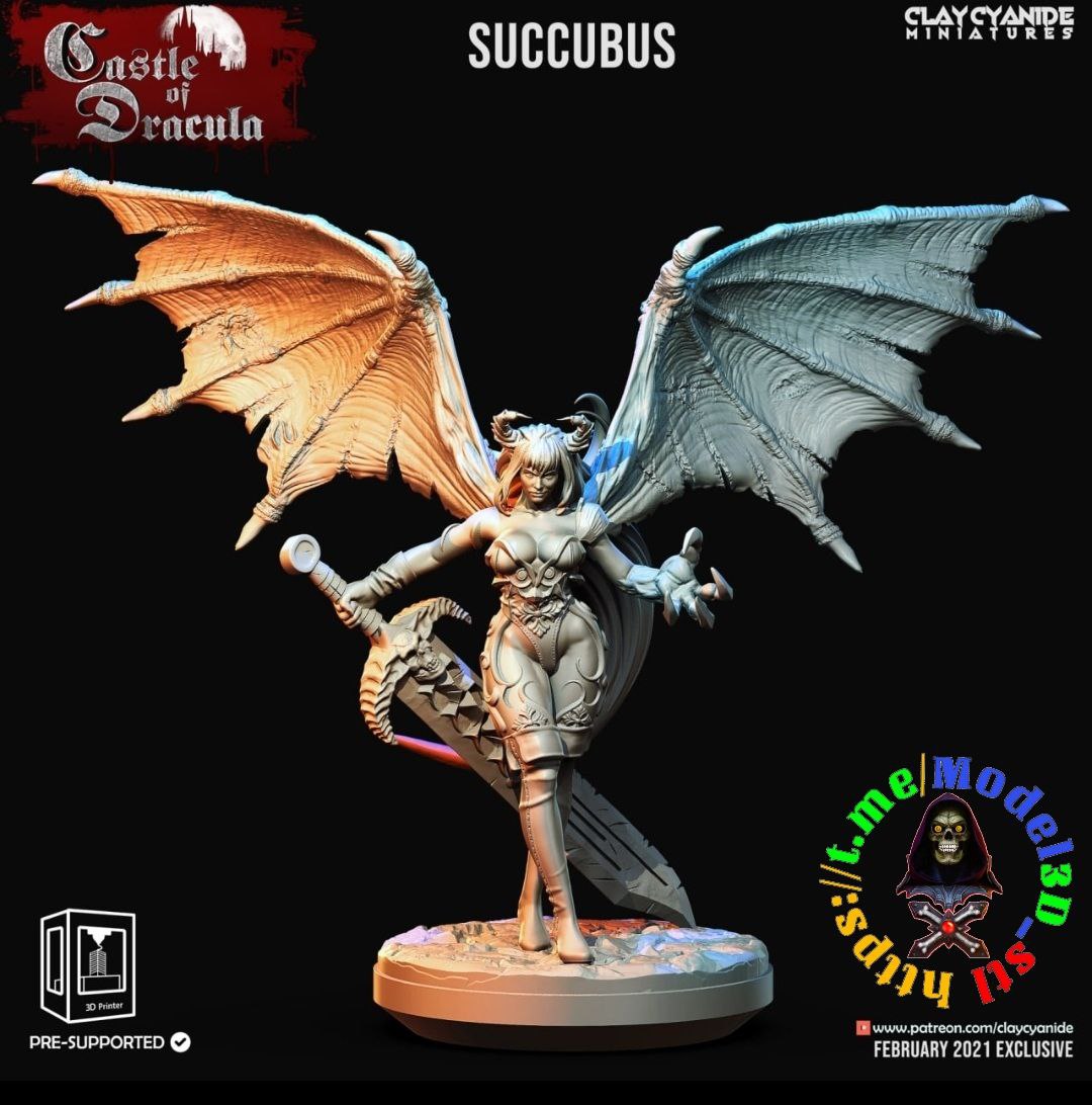clay cyanide miniatures succubus