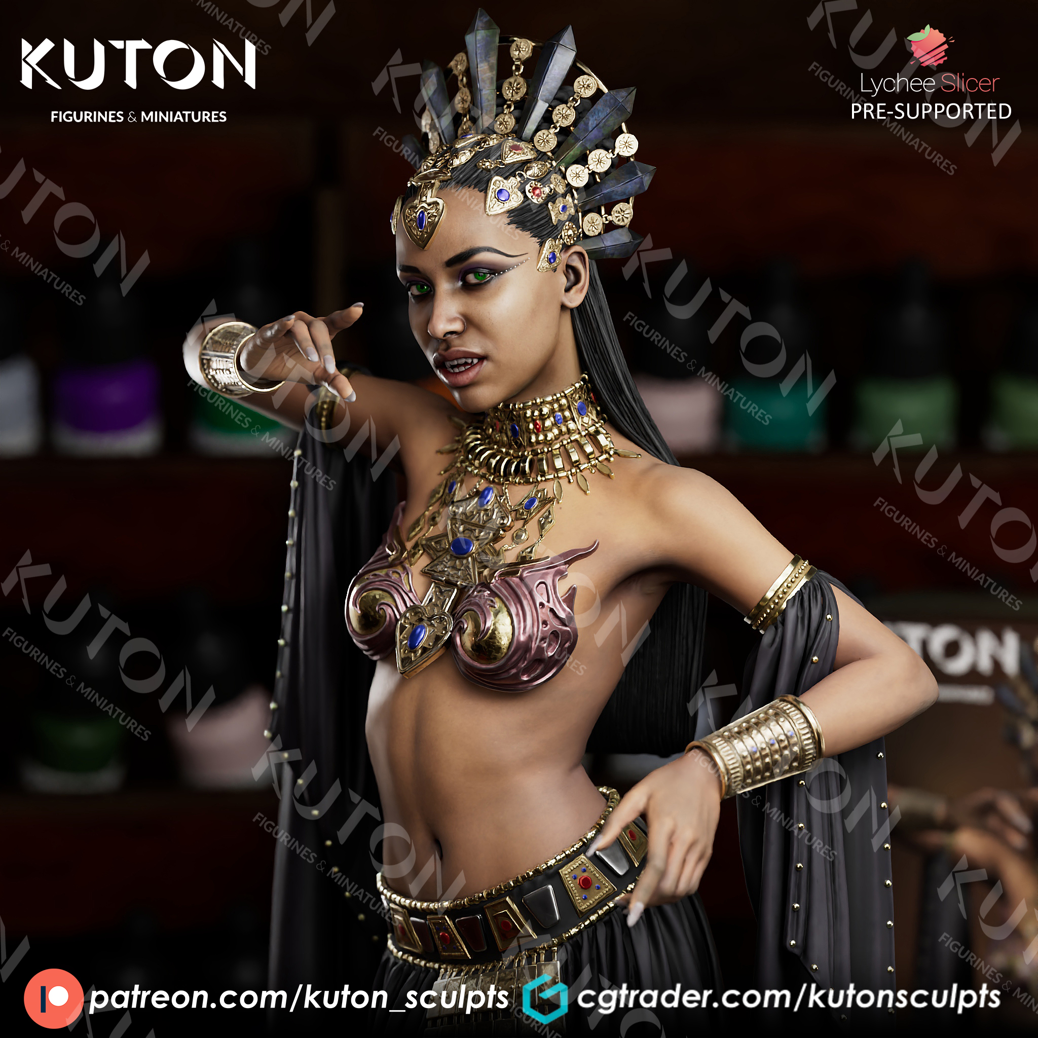 kuton figurines queen akasha 3